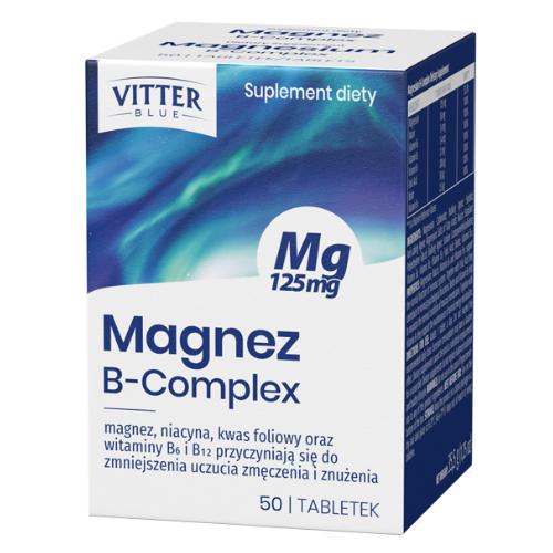 Zdjęcie produktu -  VITTER BLUE Magnez B-Complex, 50tabl.