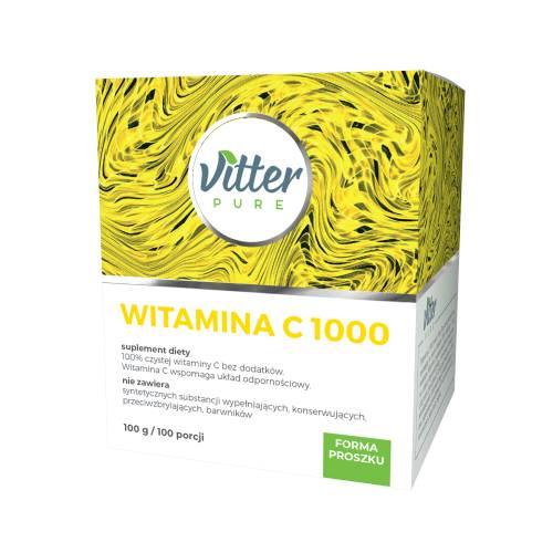 Zdjęcie produktu - VITTER PURE Witamina C 1000 proszek, 100g