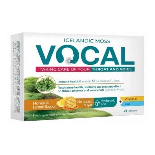 Zdjęcie produktu - VOCAL mi&oacute;d-cytryna, 24 pastylki