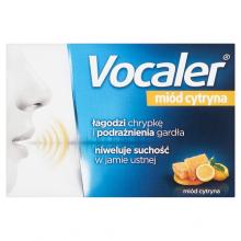 Zdjęcie produktu - VOCALER mi&oacute;d cytryna - 24 pastylki do ssania