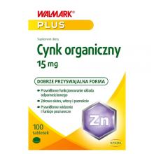 Zdjęcie produktu - WALMARK CYNK 15 mg, 100 tabletek