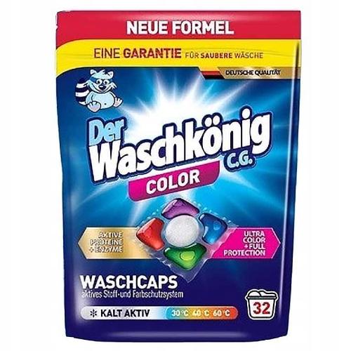 Zdjęcie produktu - Waschk&ouml;nig CG Color Kapsułki do prania żelowo-proszkowe, 32 szt.