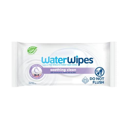 Zdjęcie produktu - WaterWipes Soothing clean Chusteczki nawilżone z ekstraktem z lawendy, 60 szt.