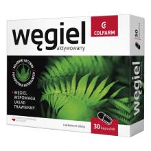 Zdjęcie produktu - Węgiel Aktywny Colfarm - 30 kapsułek 