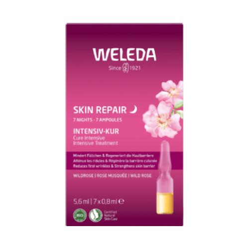 Zdjęcie produktu - WELEDA Skin Repair Intensywna kuracja z dziką r&oacute;żą, 7x0,8ml
