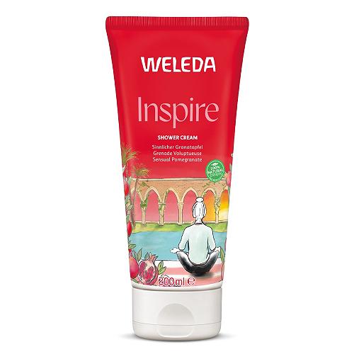 Zdjęcie produktu - Weleda Inspire Shower Cream Kremowy płyn pod prysznic z granatem, 200 ml