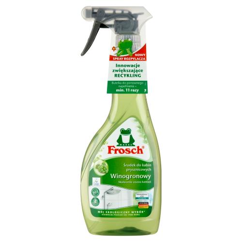 Zdjęcie produktu - FROSCH Środek do kabin prysznicowych winogronowy, 500ml