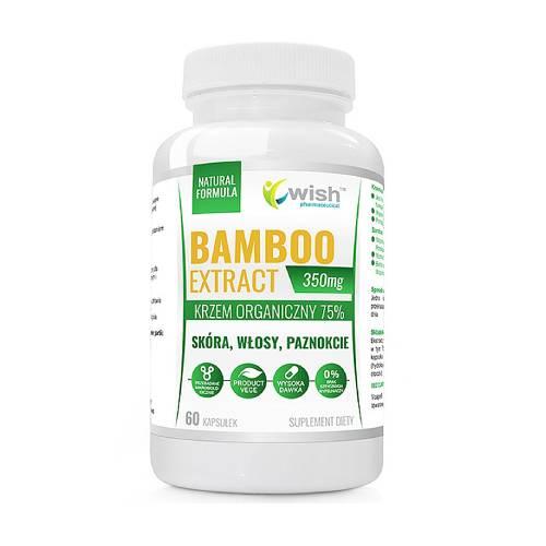 Zdjęcie produktu - WISH Pharmaceutical Bambus Ekstrakt 350 mg, 60 kaps.