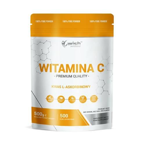 Zdjęcie produktu - Wish Witamina C kwas L-askorbinowy w proszku, 500 g