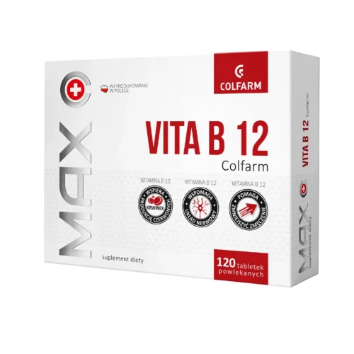 Zdjęcie produktu - Witamina B12 Colfarm, 120 tabl.