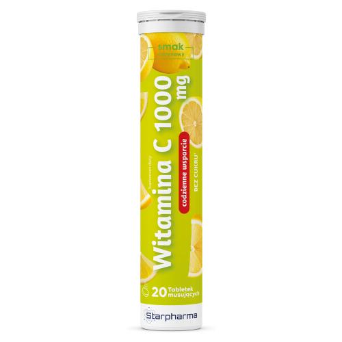 Zdjęcie produktu - Witamina C 1000 mg, 20 tabl. musujących