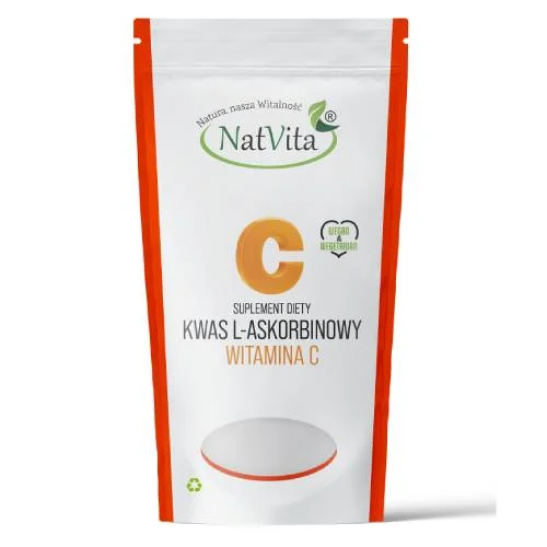 Zdjęcie produktu - NatVita Kwas L-Askorbinowy Witamina C, 500 g