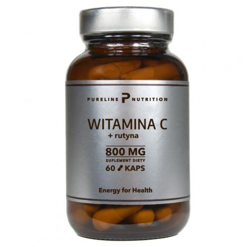 Zdjęcie produktu - Pureline Nutrition Witamina C + Rutyna, 60 kaps.