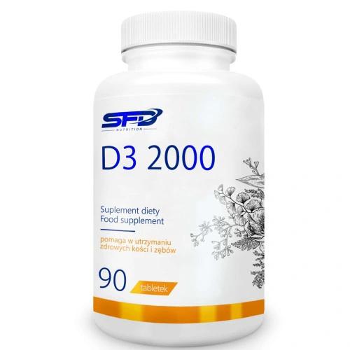 Zdjęcie produktu - Witamina D3 2000, 90 tabletek SFD 