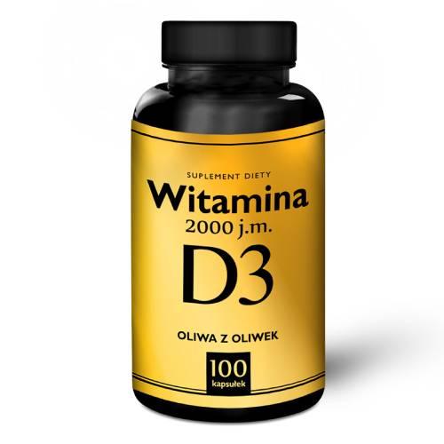 Zdjęcie produktu - Witamina D3 2000 j.m., 100 kaps.