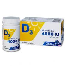 Zdjęcie produktu - Witamina D3 4000IU, 50tabl.