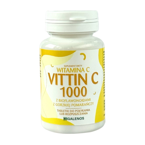 Zdjęcie produktu - Witamina Vittin C 1000 mg, 60 tabl.
