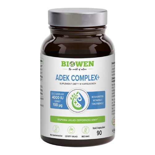 Zdjęcie produktu - Biowen ADEK Complex+, 90 kaps.