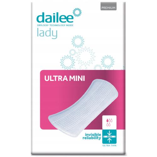 Zdjęcie produktu - DAILEE Lady Premium Ultra Mini Wkładki urologiczne dla kobiet, 28szt.