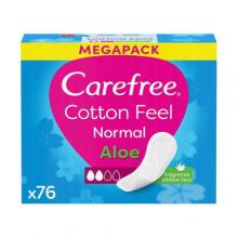 Zdjęcie produktu - Wkładki higieniczne CAREFREE Aloe - 76szt.