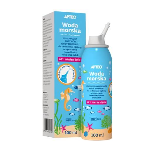 Zdjęcie produktu - Apteo Woda morska dla dzieci, 100 ml