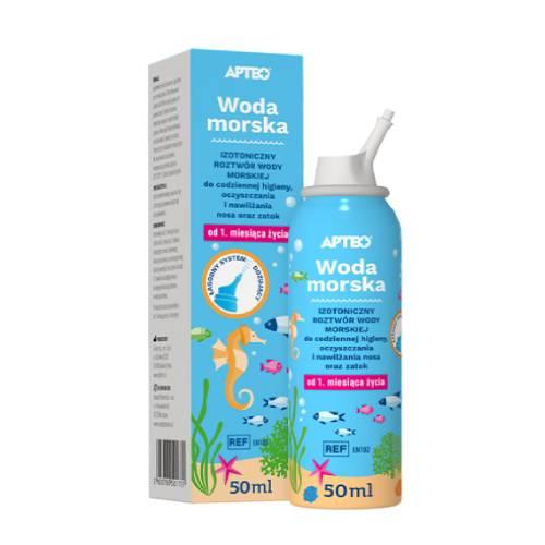 Zdjęcie produktu - Apteo Woda morska dla dzieci, 50 ml