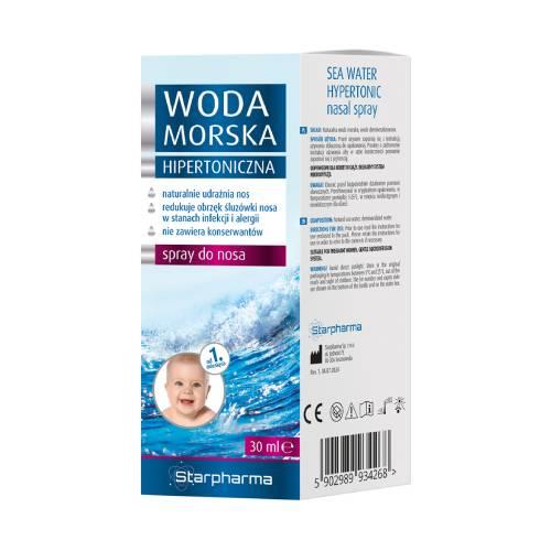 Zdjęcie produktu - Woda Morska Hipertoniczna STARPHARMA, 30 ml