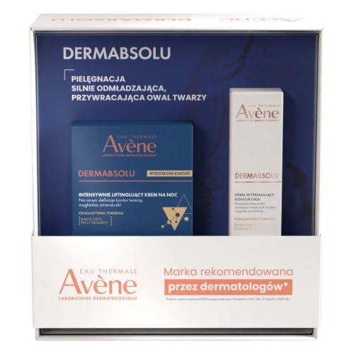 Zdjęcie produktu - Avene Zestaw Dermabsolu Intensywnie liftingujący krem na noc, 40 ml + Krem wypełniający kontur oka, 15 ml