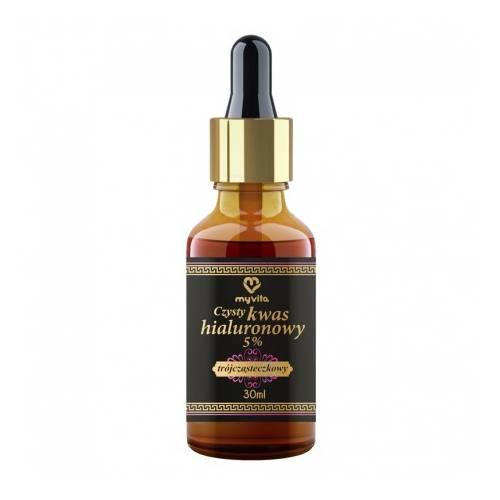 Miniaturka artykułu - MY VITA Czysty kwas hialuronowy 5% tr&oacute;jcząsteczkowy, 30ml