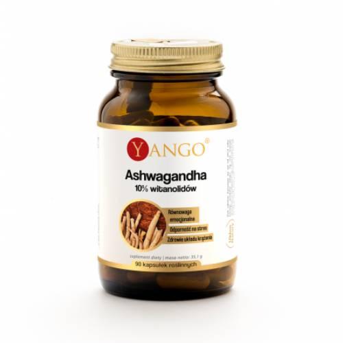 Zdjęcie produktu - YANGO Ashwagandha 10% witanolid&oacute;w, 90 kapsułek