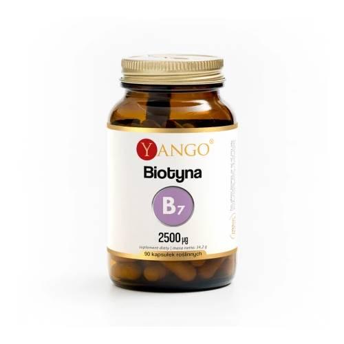 Zdjęcie produktu - YANGO Biotyna 2500 &micro;g, 90 kaps.