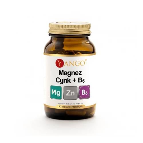 Zdjęcie produktu - Yango Magnez + Cynk + B6, 90 kapsułek 
