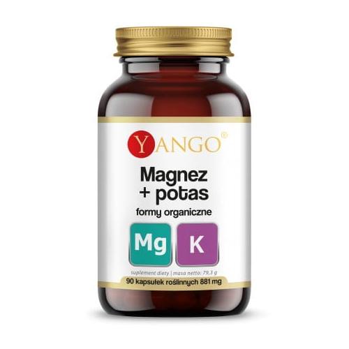 Zdjęcie produktu - YANGO Magnez + potas formy organiczne, 90 kaps.