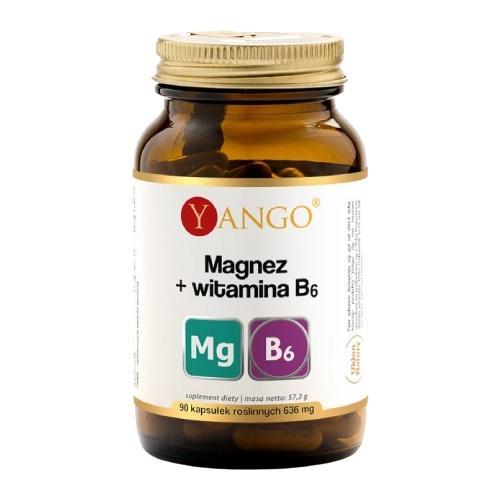 Zdjęcie produktu - Yango Magnez + witamina B6, 90 kapsułek - suplement diety z magnezem i witaminą B6