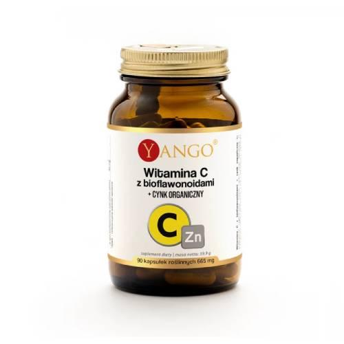 Zdjęcie produktu - YANGO Witamina C z bioflawonoidami + CYNK, 90 kaps.
