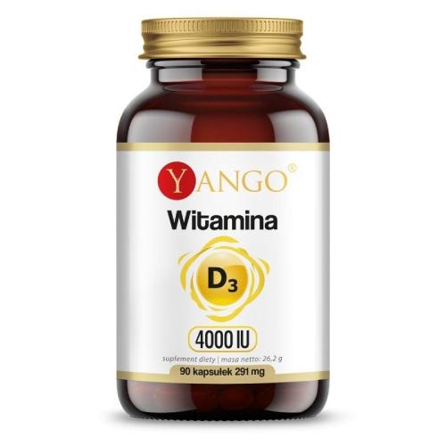 Zdjęcie produktu - YANGO Witamina D3 4000 IU, 90 kaps.