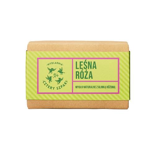Miniaturka artykułu - Cztery Szpaki (4szpaki) Leśna R&oacute;ża Mydło w kostce, 110 g