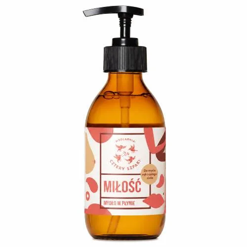Miniaturka artykułu - Cztery Szpaki (4szpaki) Mydło w płynie Miłość, 300 ml
