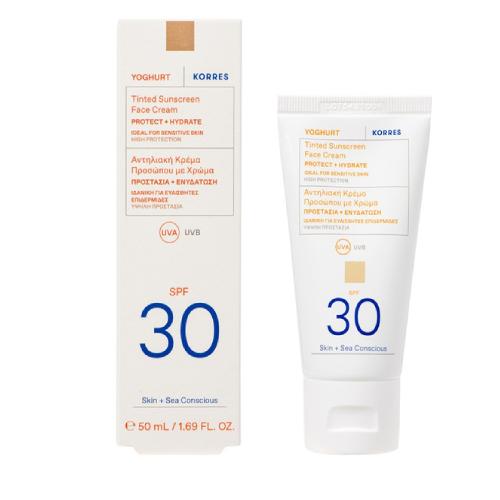 Zdjęcie produktu - KORRES YOGHURT Koloryzujący krem ochronny do twarzy SPF30, 50ml