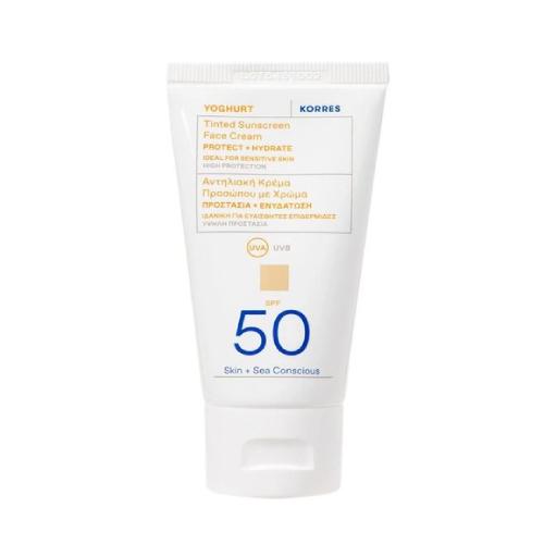 Zdjęcie produktu - Korres Yoghurt koloryzujący krem do twarzy SPF 50, 50 ml