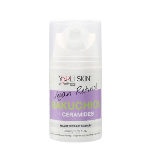 Zdjęcie produktu - Yooli Skin Bakuchiol + Ceramides Serum na noc, 50 ml