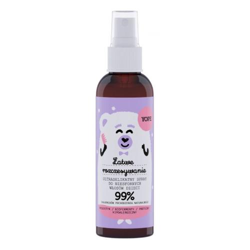 Zdjęcie produktu - YOPE Ultradelikatny spray ułatwiający rozczesywanie włos&oacute;w dzieci, 150ml