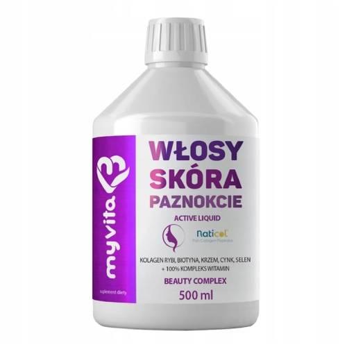 Miniaturka artykułu - MyVita Beauty Complex Włosy, sk&oacute;ra, paznokcie Płyn, 500 ml