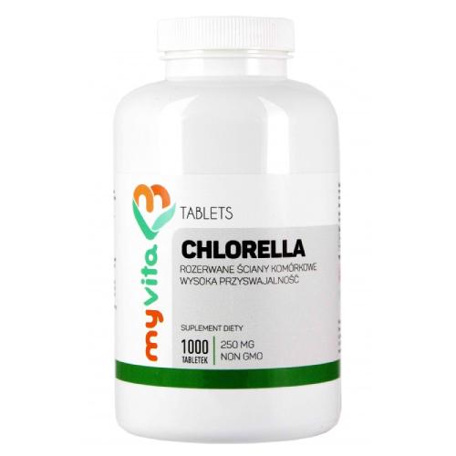 Miniaturka artykułu - MyVita Chlorella, 1000 tabl.
