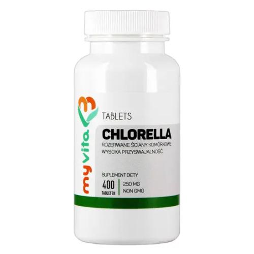 Miniaturka artykułu - MyVita Chlorella BIO - 400 tabl.