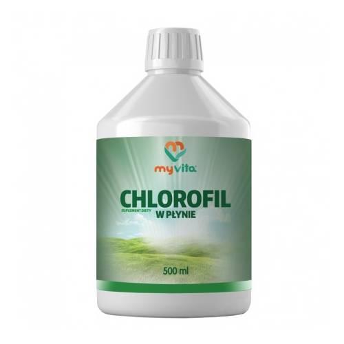 Miniaturka artykułu - MyVita Chlorofil W Płynie, 500 ml