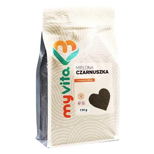 Miniaturka artykułu - MYVITA Czarnuszka mielona, 150 g