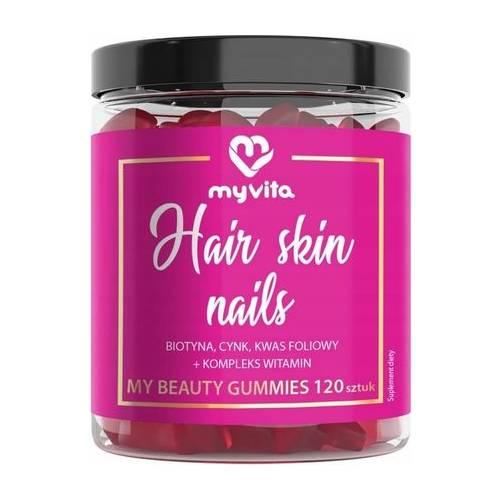 Miniaturka artykułu - MyVita Hair skin nails Żelki, 120 szt.
