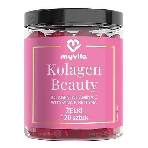 Miniaturka artykułu - MYVITA Kolagen Beauty Żelki, 120 szt.