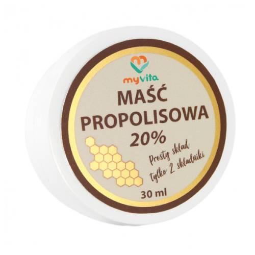 Miniaturka artykułu - MyVita Maść propolisowa 20%, 30ml